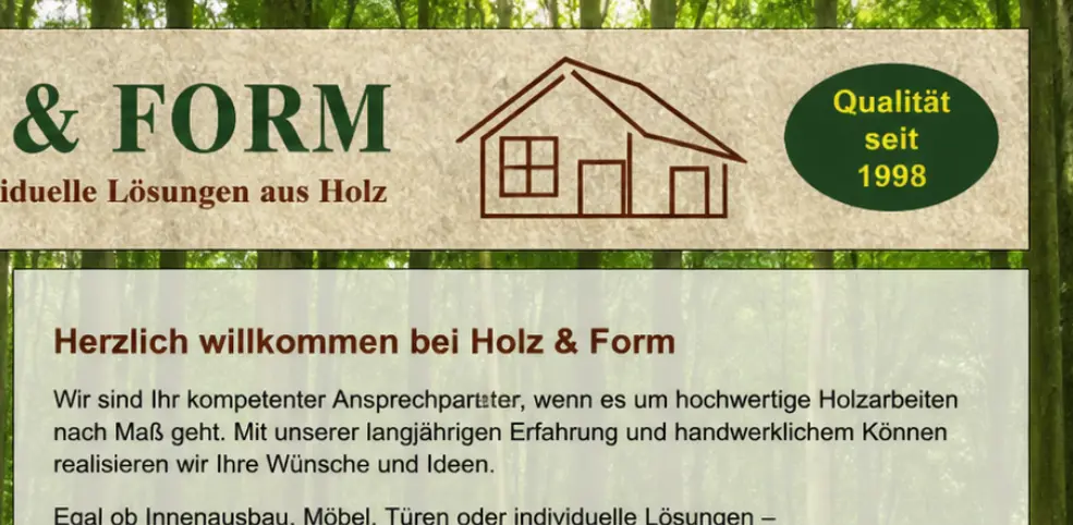 Detail: Header-Bereich ohne semantische Struktur und mit unoptimierten Assets